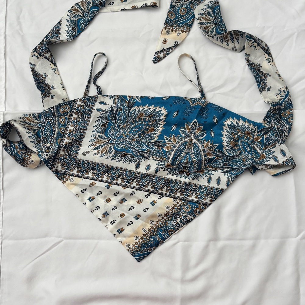 Paisley Print Bandana Top